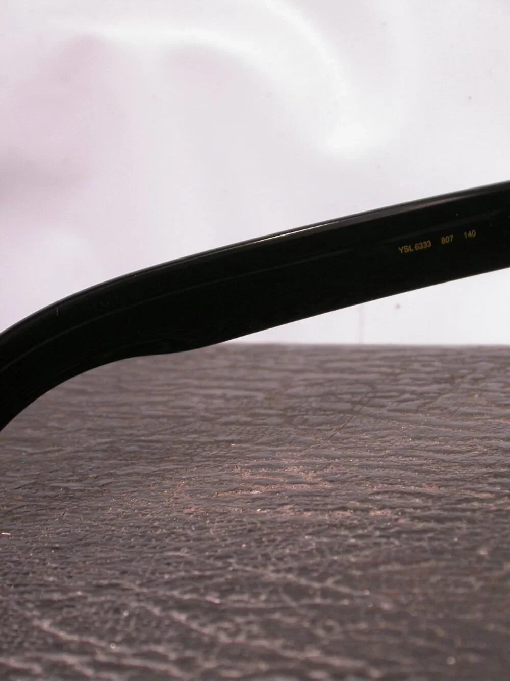 Authentic Yves Saint Laurent Jet Black WIDE Luxury Eyeglasses Made in Italy